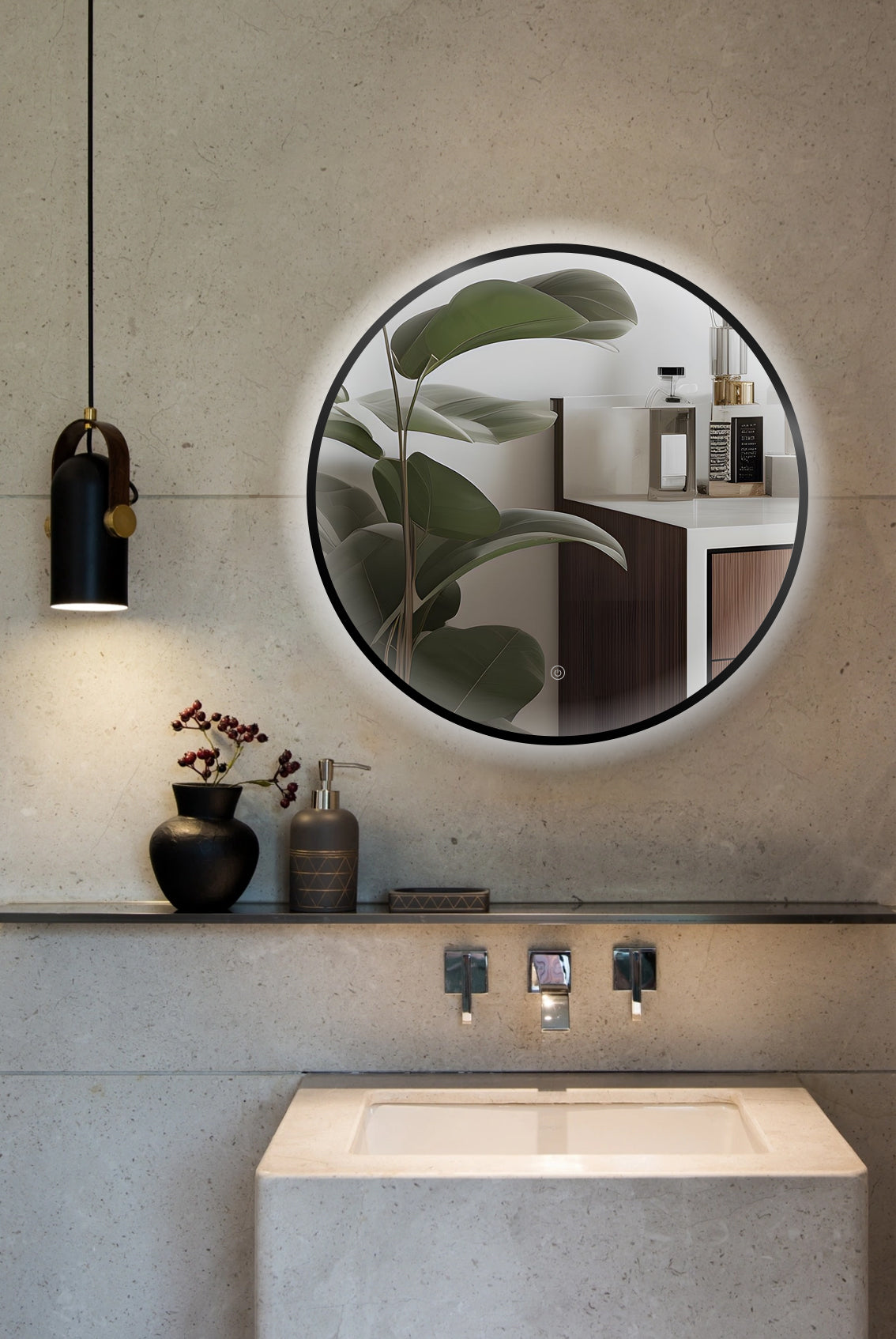 Espejo LED Ares Black