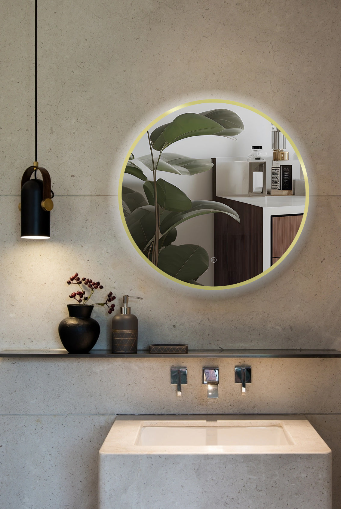 Espejo LED Ares Gold