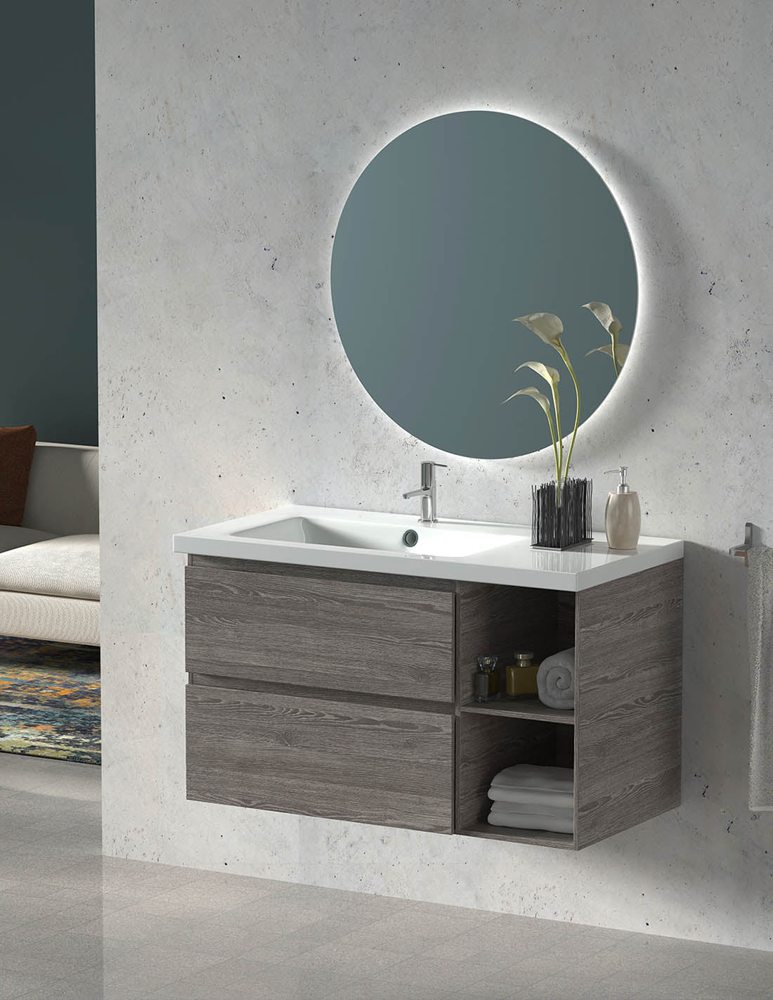 Mueble de baño Zeus con lavabo